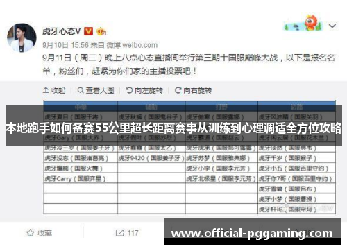 本地跑手如何备赛55公里超长距离赛事从训练到心理调适全方位攻略